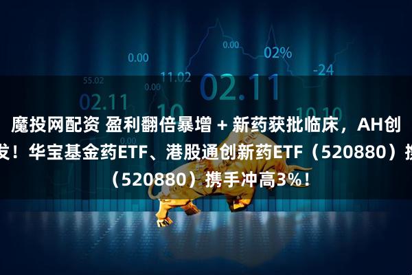 魔投网配资 盈利翻倍暴增 + 新药获批临床，AH创新药逆市爆发！华宝基金药ETF、港股通创新药ETF（520880）携手冲高3%！